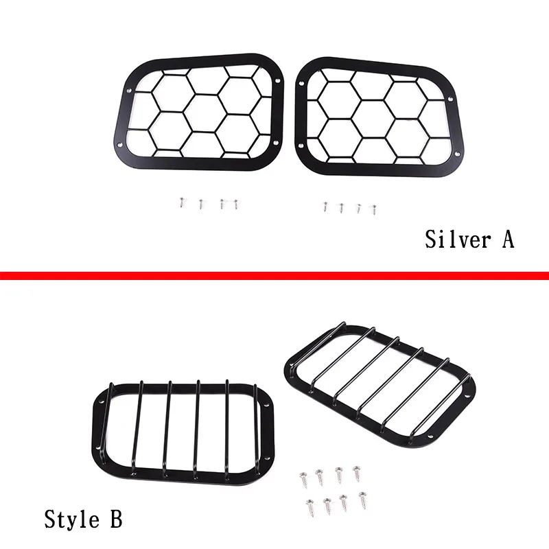 For Hummer H2 2003-2007 car styling Stainless steel Black Car Rear Bumper Fog Light Lamp Cover Trim Cover car accessories