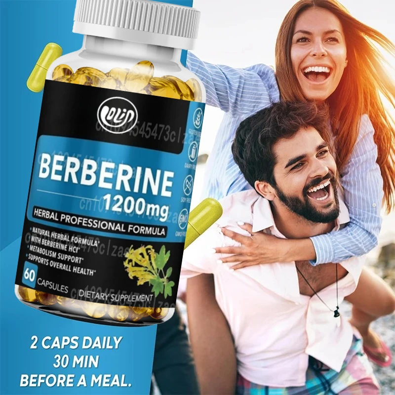 1200mg HCL Supplement, Healthy - Berberine Hcl Capsule recension och pris