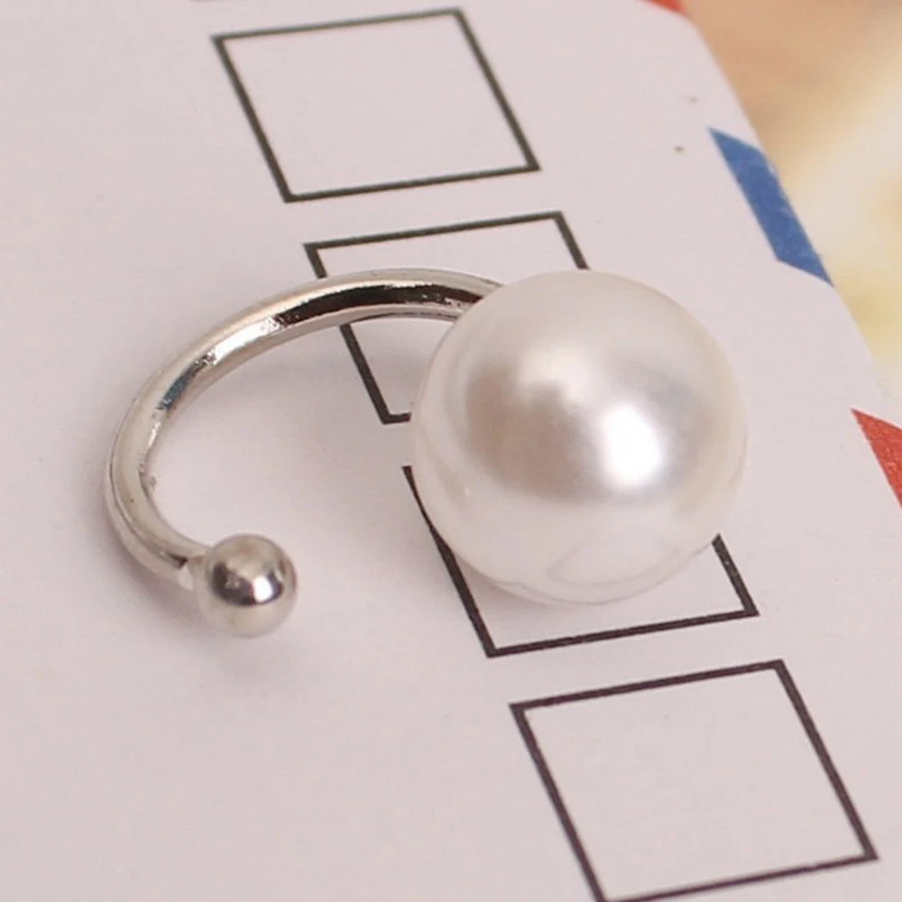 New Imitation Pearl Wrap Ear Cuff Cartilage Clip On No Piercing Earings Fashion Jewelry Brincos for Women Bijoux Wedding Gift