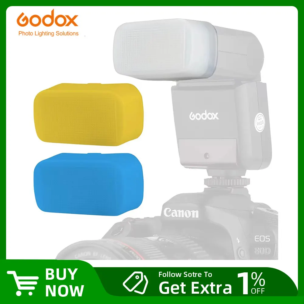 Godox V350 V350C V350N V350S V350F V350O Camera Speedlite Flash White Blue Yellow Diffuser Soft Box Case