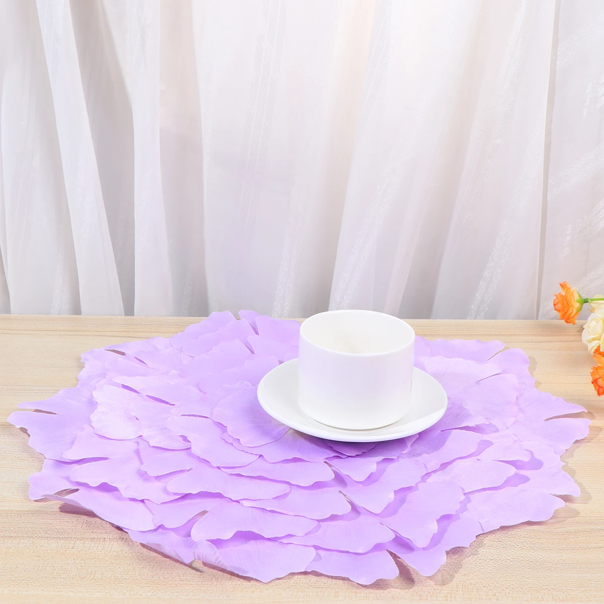 

Table Mat Dinner Mats Simulation Flower Tableware Chic Placemat Artificial Bowl Pad