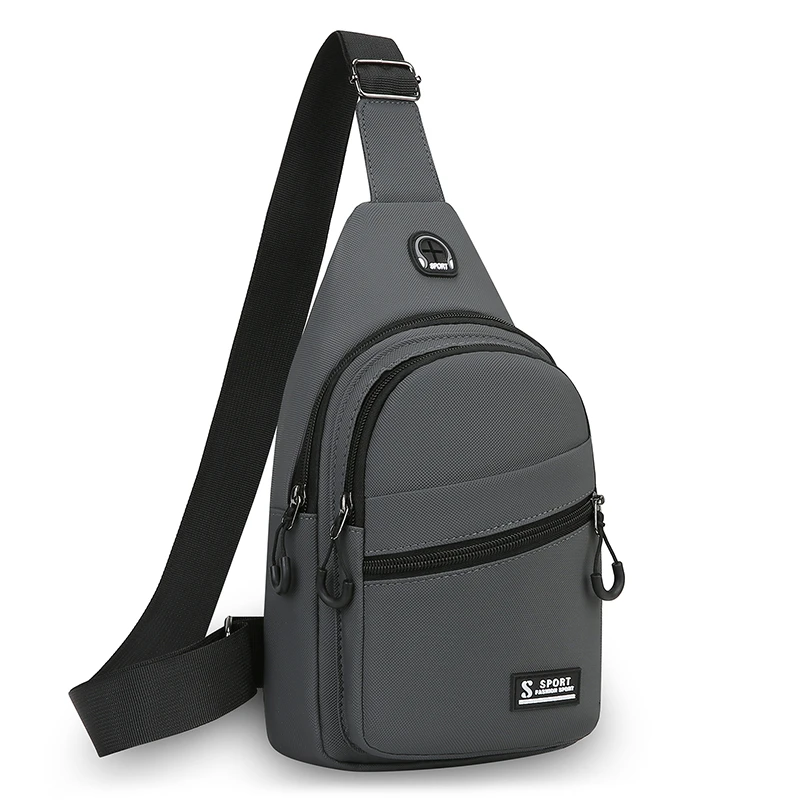 

Men's large capacity chest bag, chest bag, adjustable shoulder strap, hands-free, suitable for gym and travel - outdoor sports b