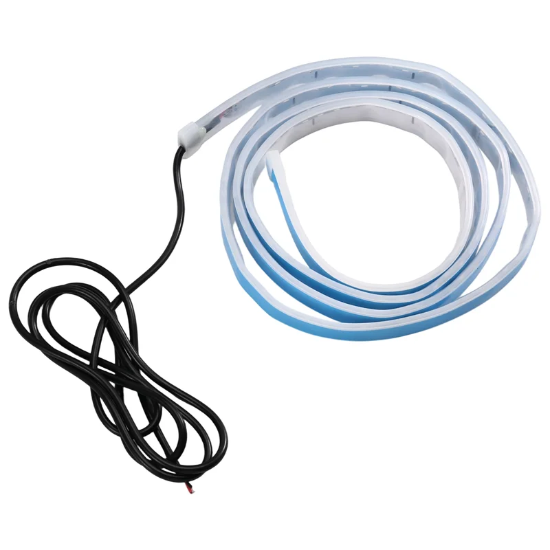 A58X-مقاوم للماء غطاء السيارة شريط إضاءة 12 فولت بدء تشغيل المسح الضوئي الإضاءة أضواء القيادة سيارة لتقوم بها بنفسك مصباح اختراق النيون الأبيض