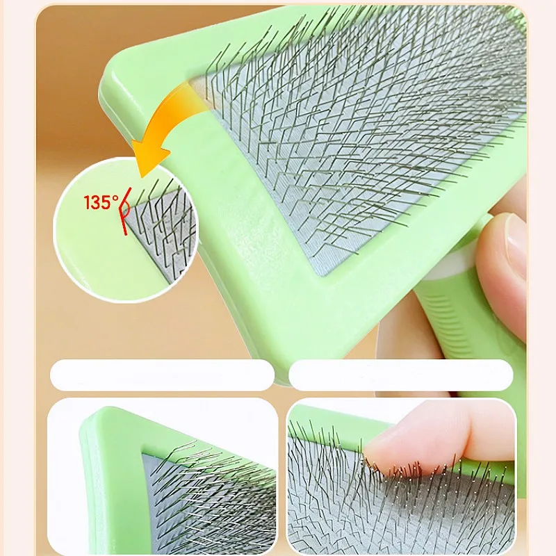 Cepillo quitapelos con masaje para perros y gatos – Accesorio de aseo - imagen 5