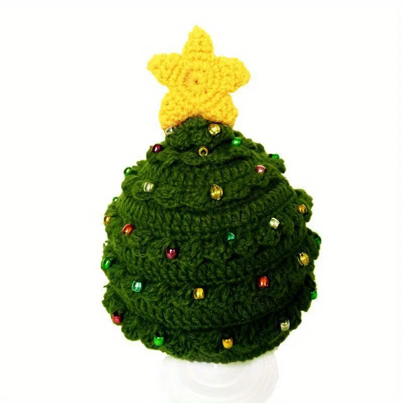 Autumn and Winter Parent Child Hats Christmas Adult Children's Hats Christmas Tree Star Knitted Hats Warm Gifts