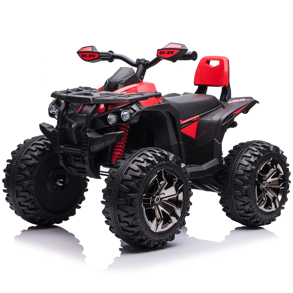 Kids ATV 4 Wheeler, 24V Kids Ride on Toy for Big Kid W/Bluetooth, 800W Motor,red Kids Cars Electric in Ride On