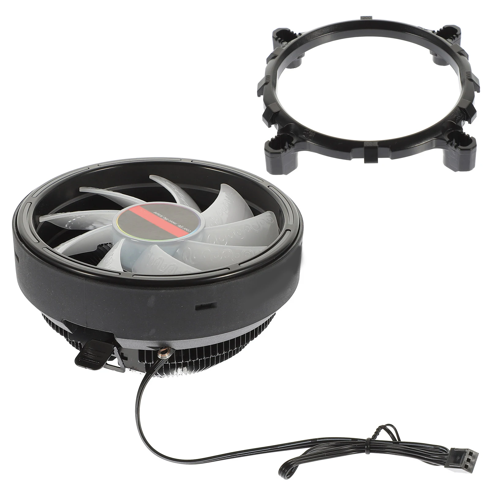 

Desktop Computer Radiator Colorful Light CPU Cooler Heat Dissipation High Efficiency Aluminum Fan Quiet RGB LED Cooling Fan