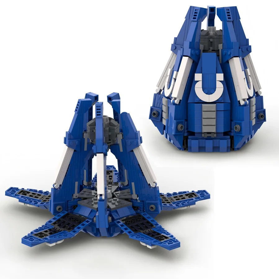 

MOC Robot Space Capsule Model Building Blocks Set Creative Space Series Assembly Kids Toy Decoration Small Bricks DIY Boys Gifts