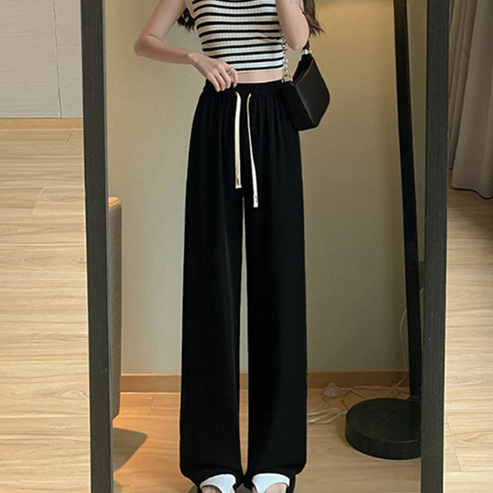 Gite casual Pantaloni estivi casual albicocca Abito da ghiaccio casual per le vacanze Pantaloni da abito da ghiaccio Stile per il tempo libero Lunghezza regolare