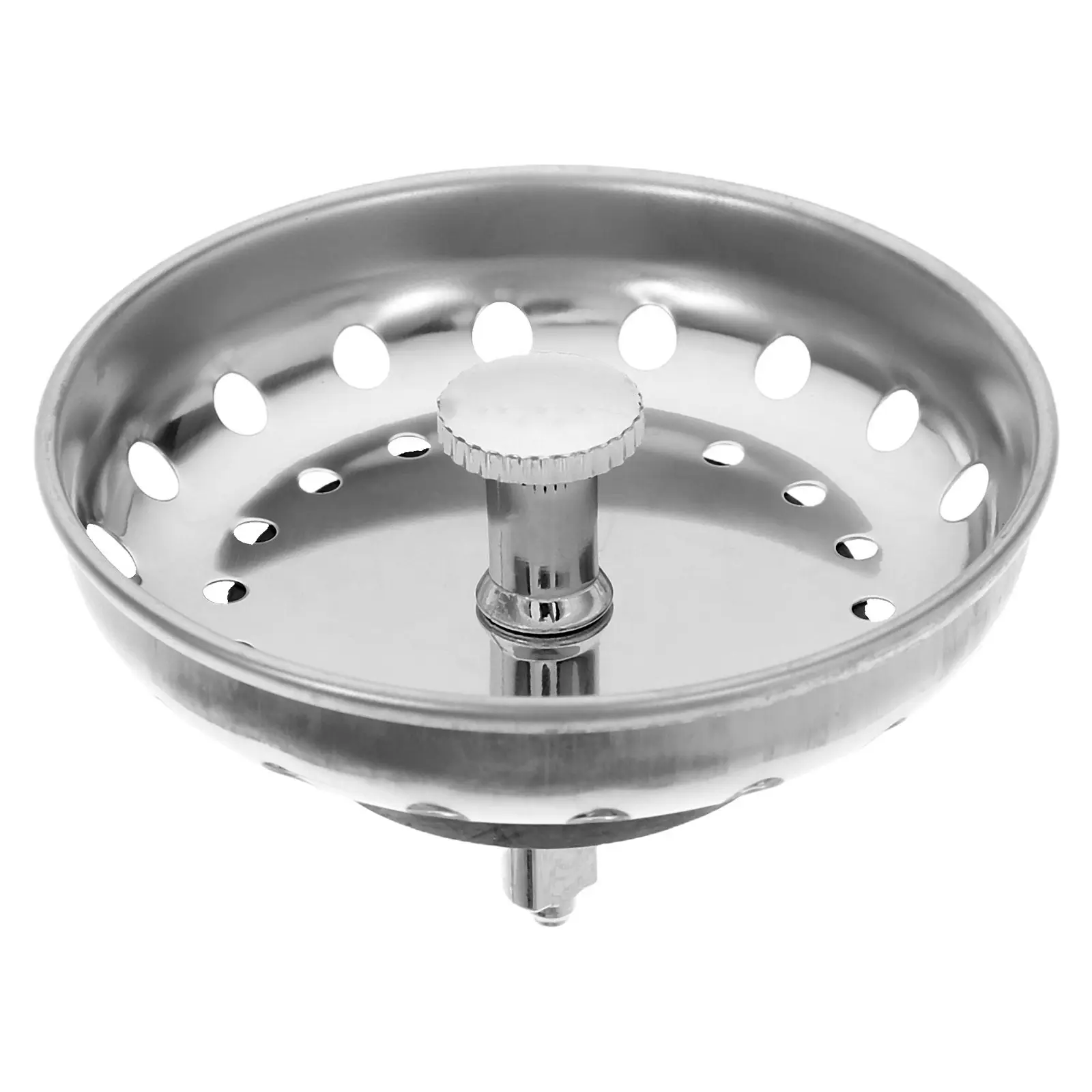 

1Set Stainless Steel Sink Drain Stopper Strainer Cover for Kitchen Laundry Vegetable Wash Basin Universal Fit Rustproof Easy