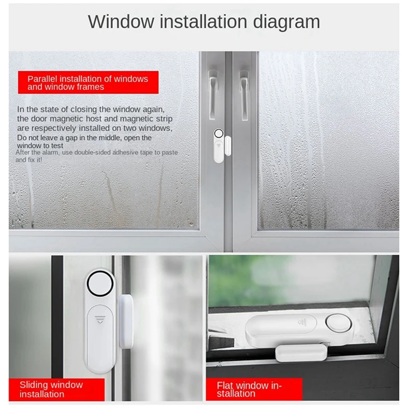 1Set Smart Door Window Sensor Smart Home rilevatori di porte allarmi antifurto per porte e finestre allarme aperto per porte