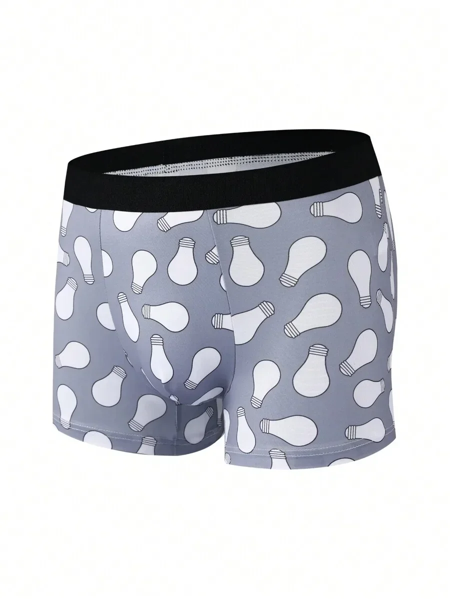 

Mens Light Bulb Print Boxer Shorts