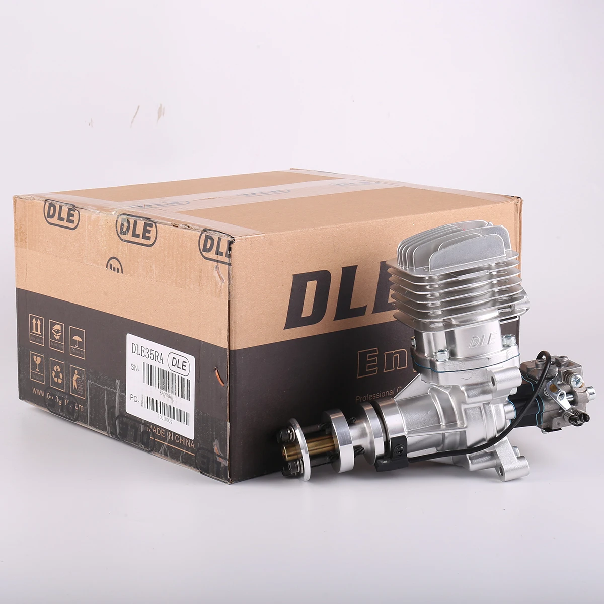 DLE35RA 35cc DLE GAS Engine For RC Airplane Fixed Wing Model Single Stroke Two Exhaust Wind Cold Hands Start Ater Stroke