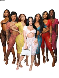 Womens Floral Lace See Through Short Sleeve Sheer Mesh Romper Sexy Backless Cut Out One Piece Jumpsuits Night Club Party Outfits