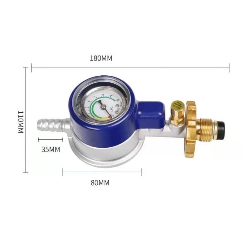 Liquefied Petroleum Gas Control Valves with Gauge Home Safety Explosions Proof