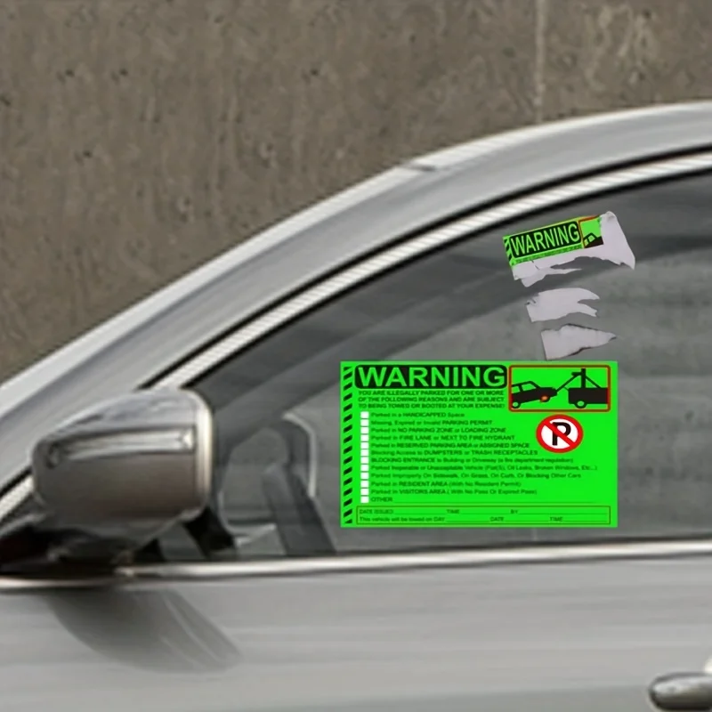10 Sheets Parking Violation Stickers Notice Parking Violation Stickers