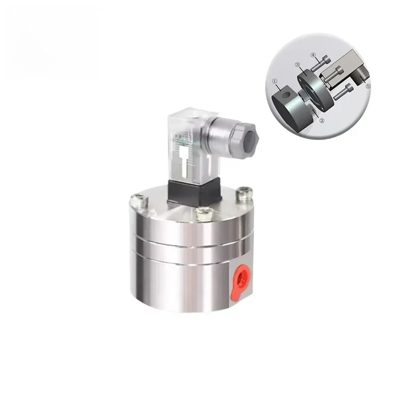 Low Flow Micro Oval Gear Flow Meter High Accuracy Liquid Flow Measurement Sensor for Laboratory Industrial Fluid Testing