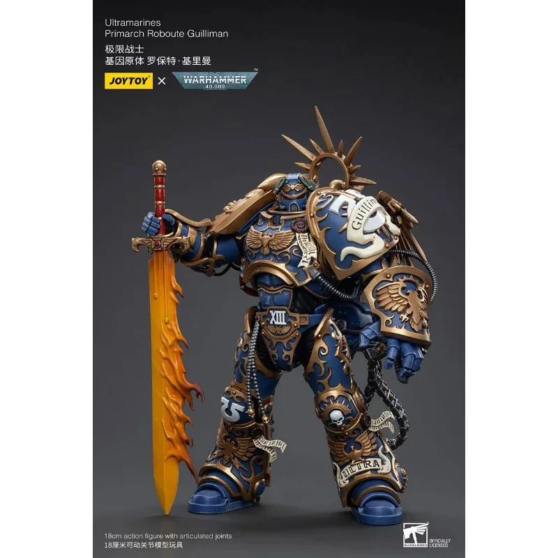 JOYTOY Warhammer 40K 1/18 Ultramarines Primarch Roboute Guilliman Action Figure Mini Soldier Figurine Model Toy for Collection