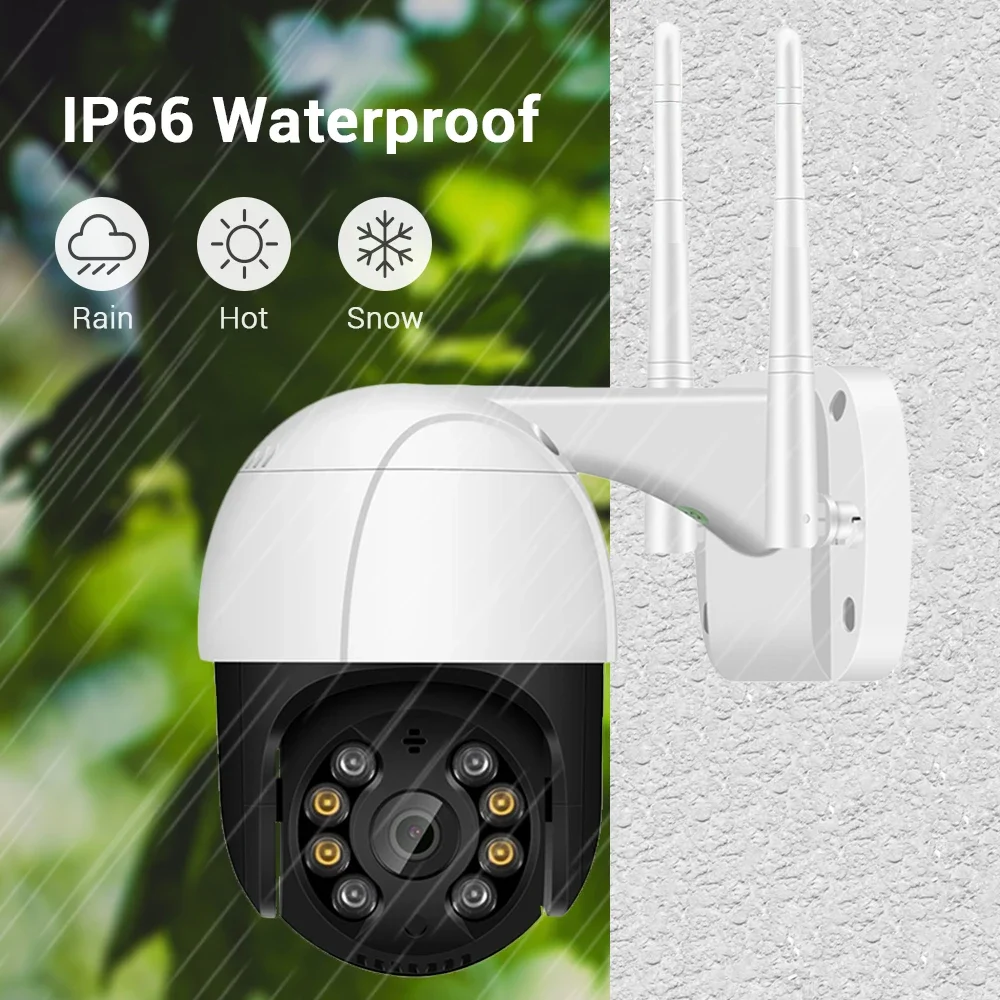 4K 8MP Wifi Camera Outdoor 4X Digital Zoom 5MP 1080P HD PTZ Camera AI Color Night Vision ONVIF H.265 Security CCTV Camera ICsee