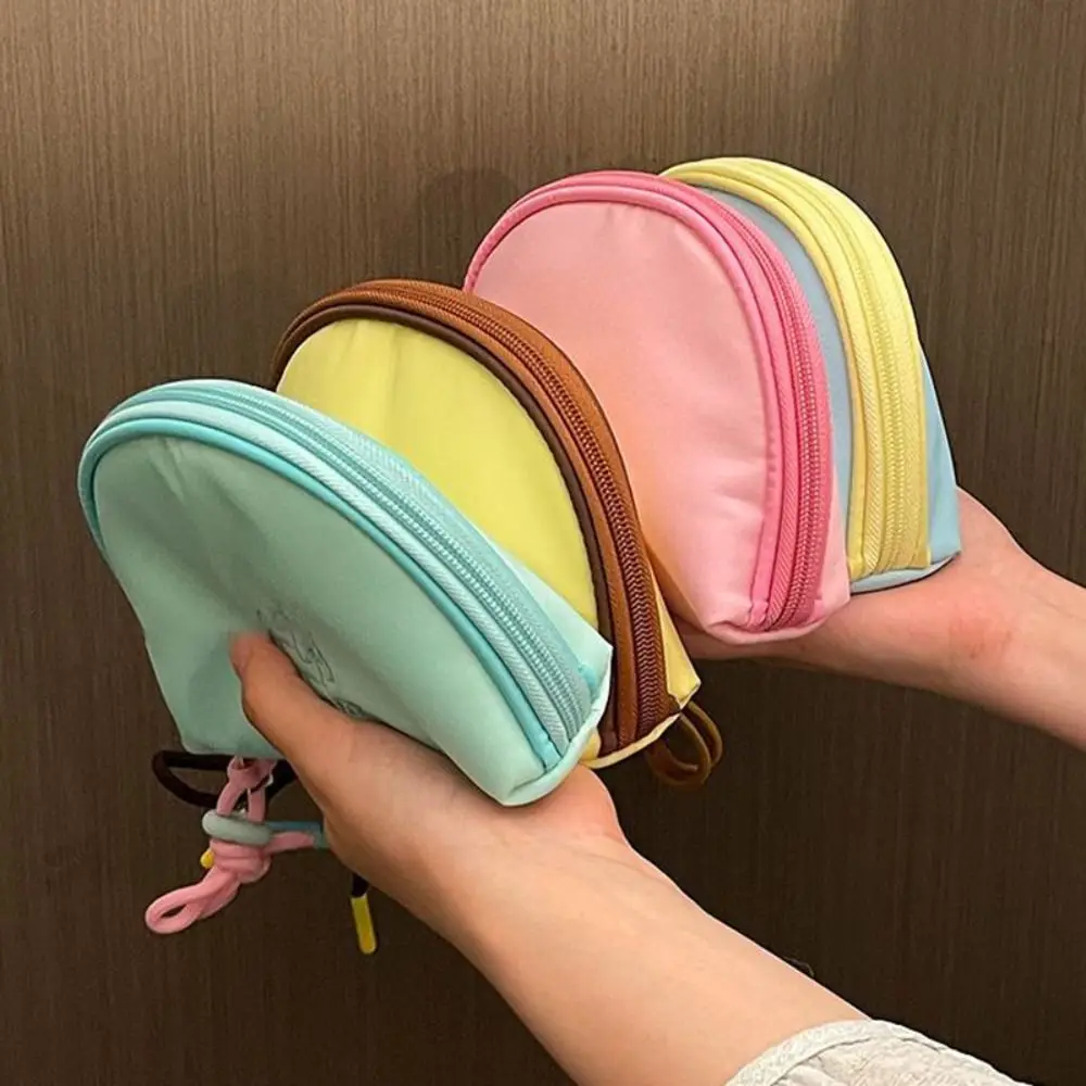 Fashion Hand-held Makeup Bag Macaron Color Portable Cosmetic Bag Washbag