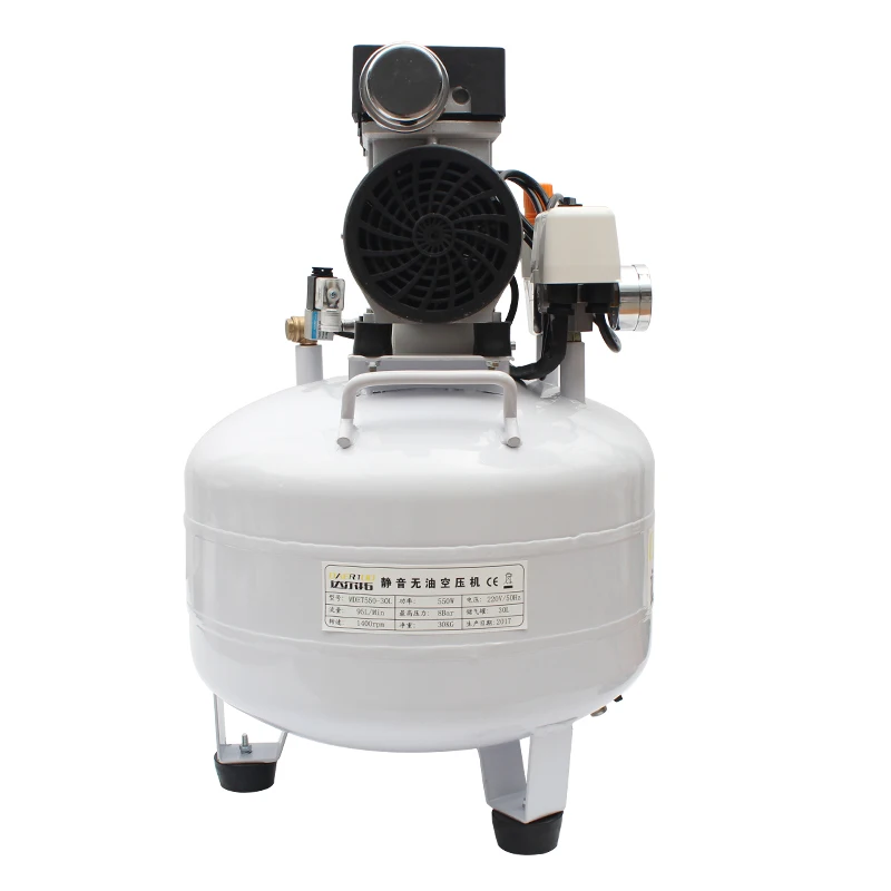 Dental Air Compressor Pump Oil-Free Bass Compressor Household High-Pressure