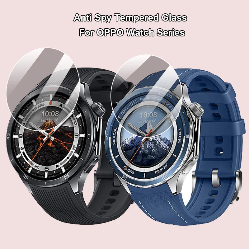 

For OPPO Watch X2 Smartwatch Anti Spy Premium Anti-Peeping Privacy Protection Tempered Glass Screen Protector Film