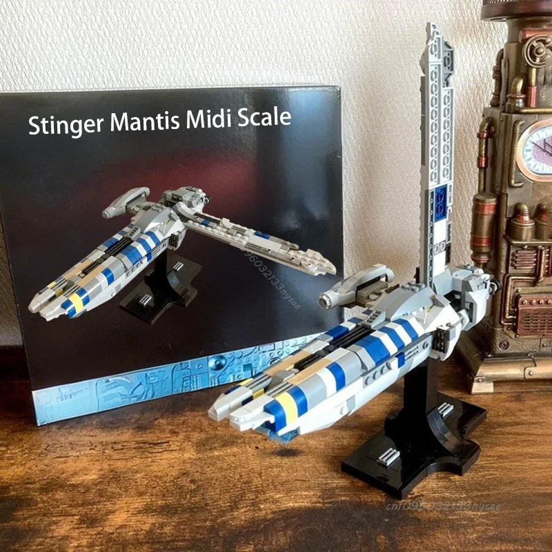 

НОВАЯ научно-фантастическая серия фильмов Stinger Mantis, строительные блоки, модель Star Battle Jedifallen Order Survivor, кирпичи, сделай сам, сборка, игрушки, подарки