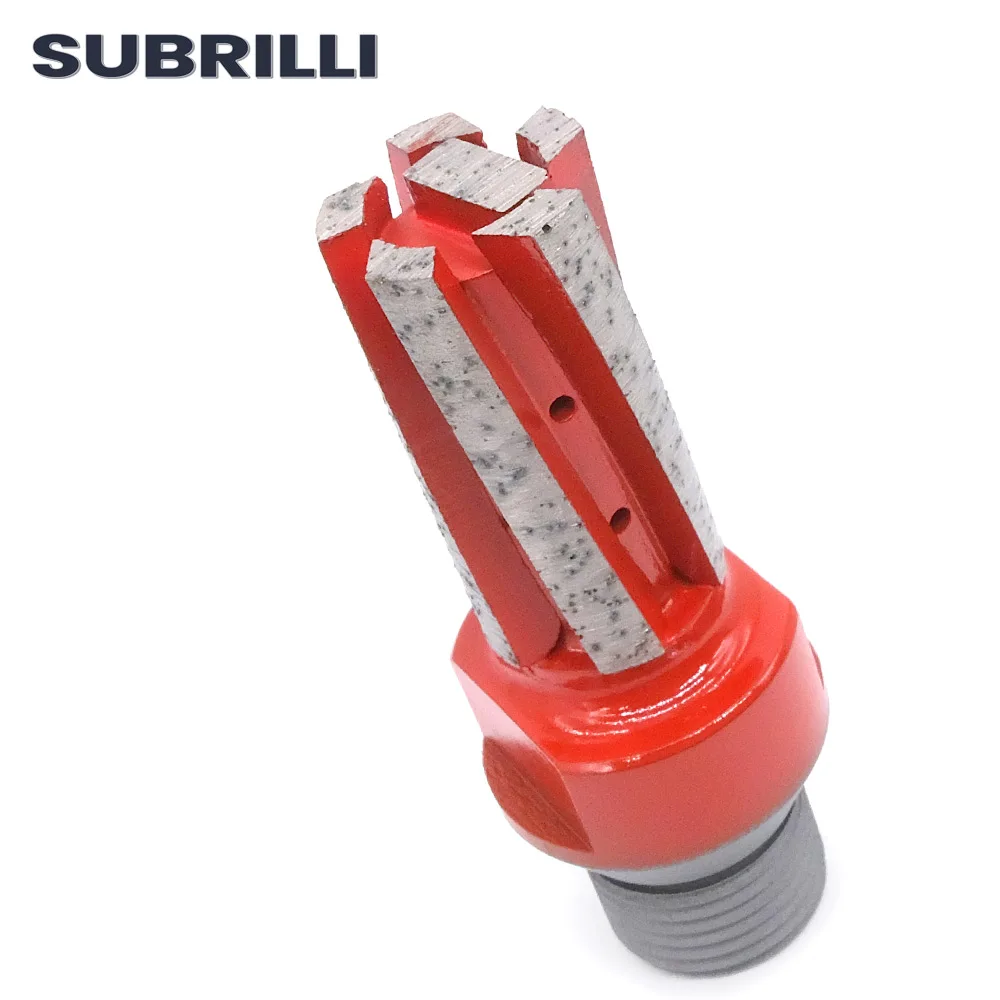 22 مللي متر الماس CNC إصبع بت حجر نحت القاطع بالوعة ثقب الحفر والطحن راوتر بت مع قطاعات شفرة بوتون