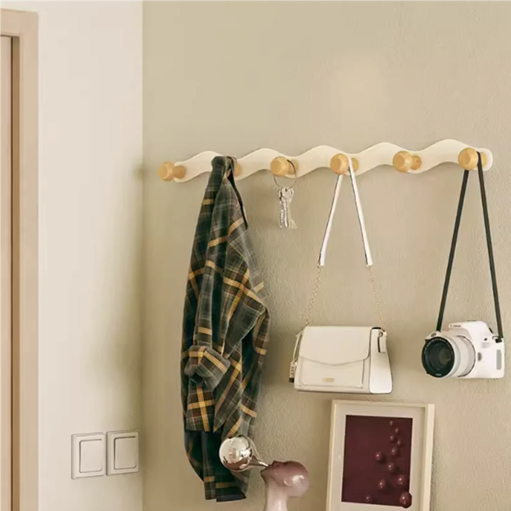 Simple Coat Rack Creative Clothing and Hat Hanging Artifact Home Bedroom Kitchen Balcony Bathroom Multi Environment Hanging Rack