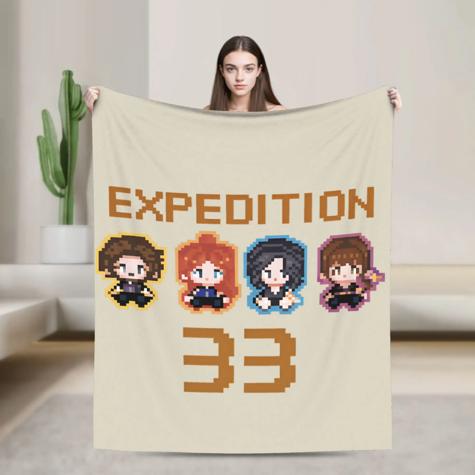 Clair Obscur Expedition 33 Game Blanket Quality Super Soft  Bedding Throws Winter Students Living Room Aesthetic Bedspread