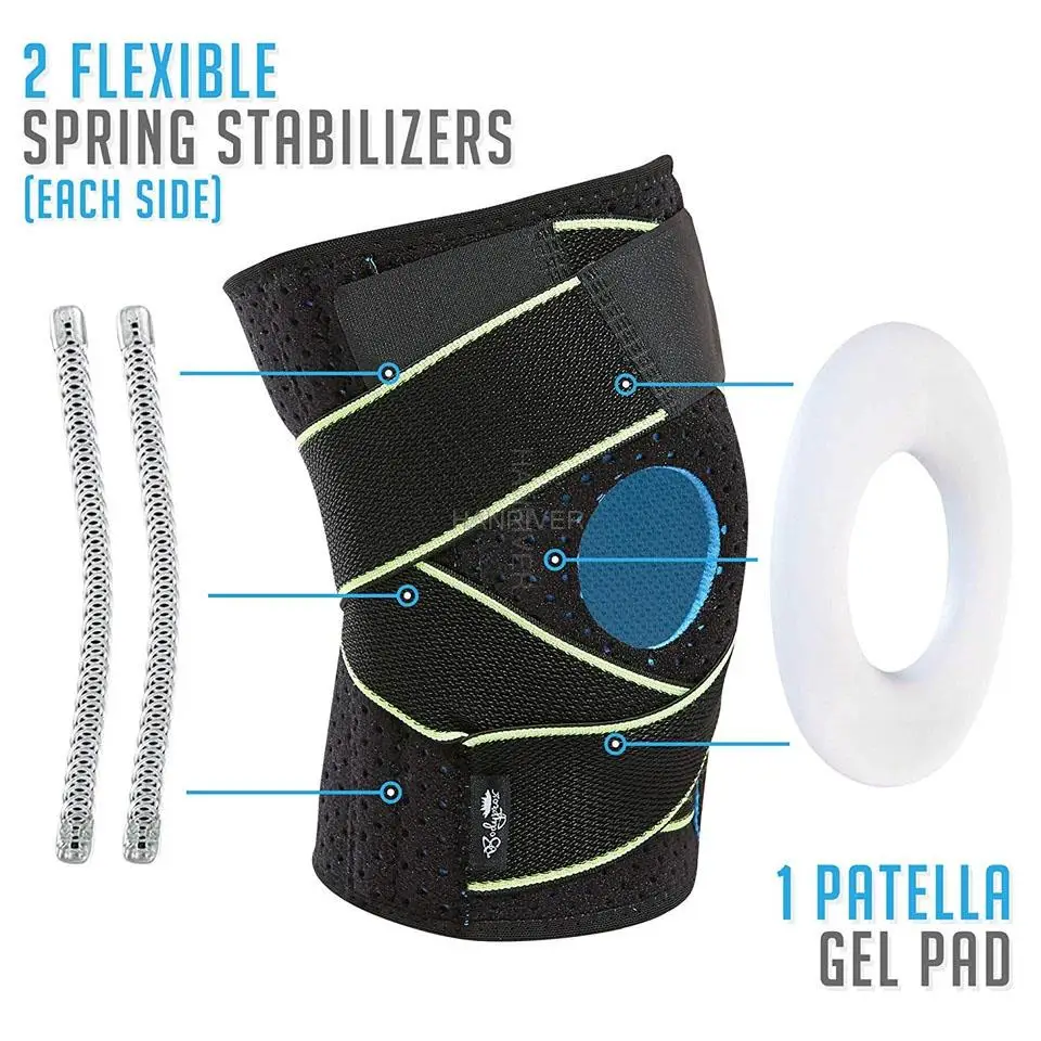 Pressurized kneecaps cycling eight-character wearable breathable kneecaps running fitness kneecaps