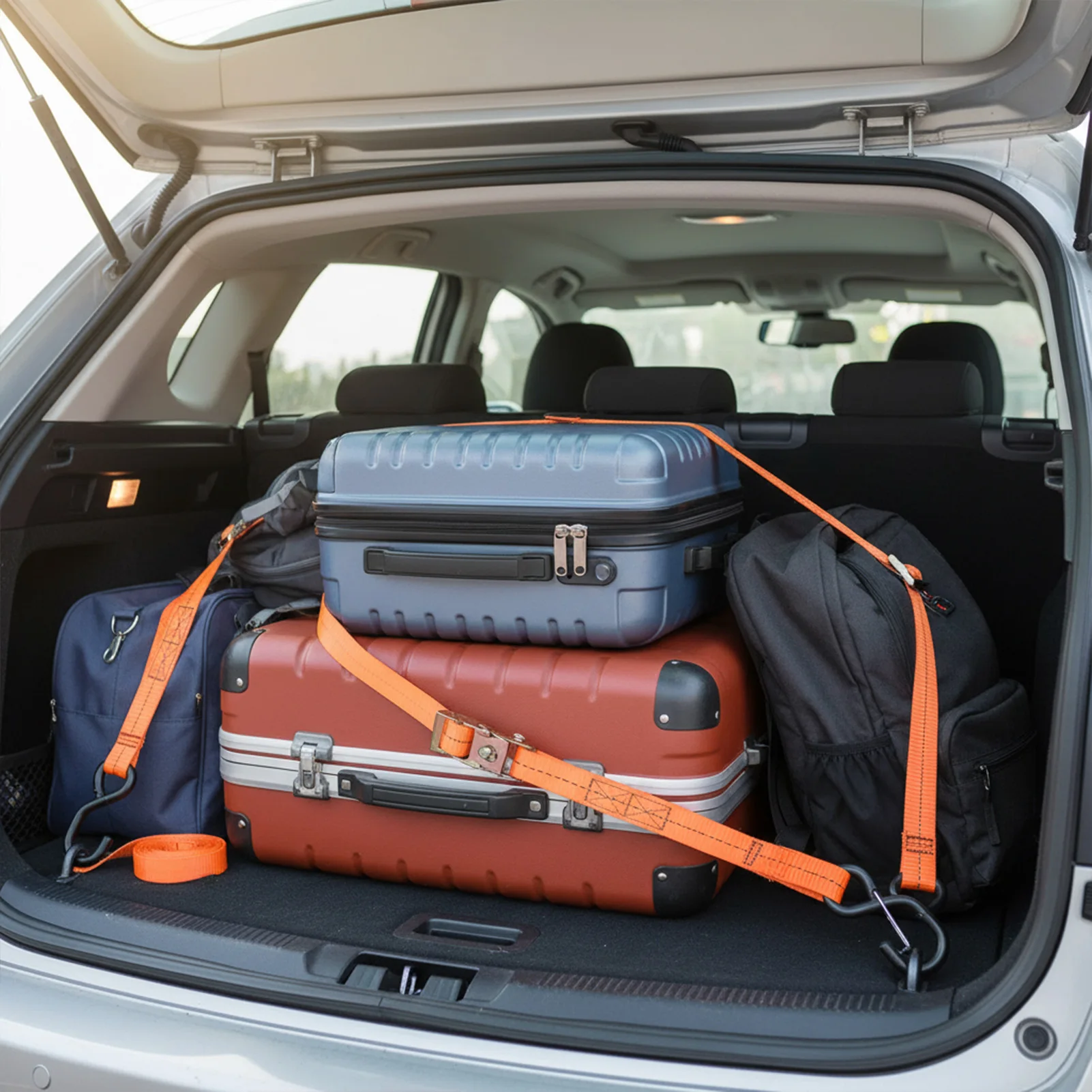 

25mm Ratchet Strap Tightener Heavy Duty Cargo Lashing Belt With Zinc Alloy Buckle For Luggage Securing And Outdoor