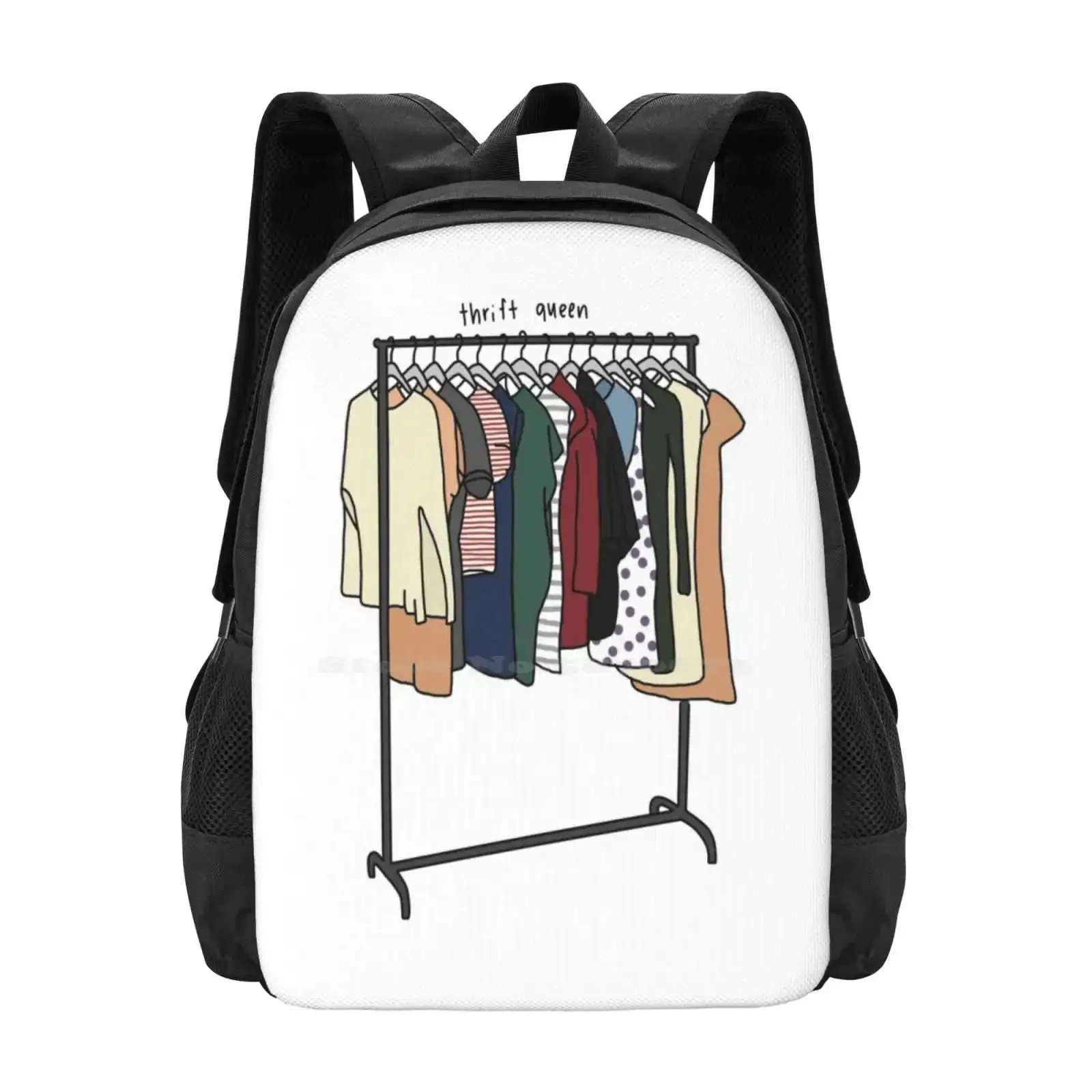 

Thrift Queen Clothes Rack Hot Sale Schoolbag Backpack Fashion Bags Fashion Icon Thrifting Shopping Inspo Vintage Goodwill