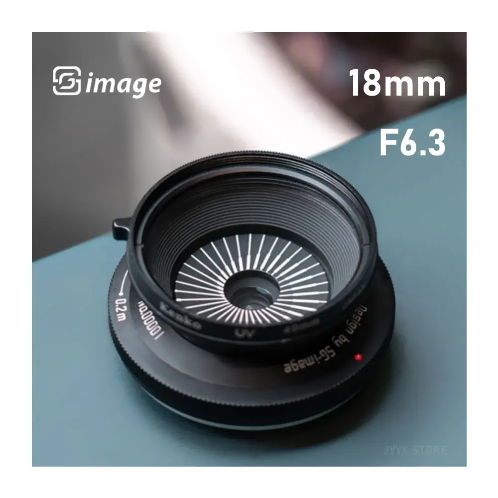 SGimage 18mm F6.3 Hyperfocal Pan-foucs Lens for Sony E, Nikon Z, Fuji X, Olympus Panasonic M4/3 Mount Cameras Pancake Lens