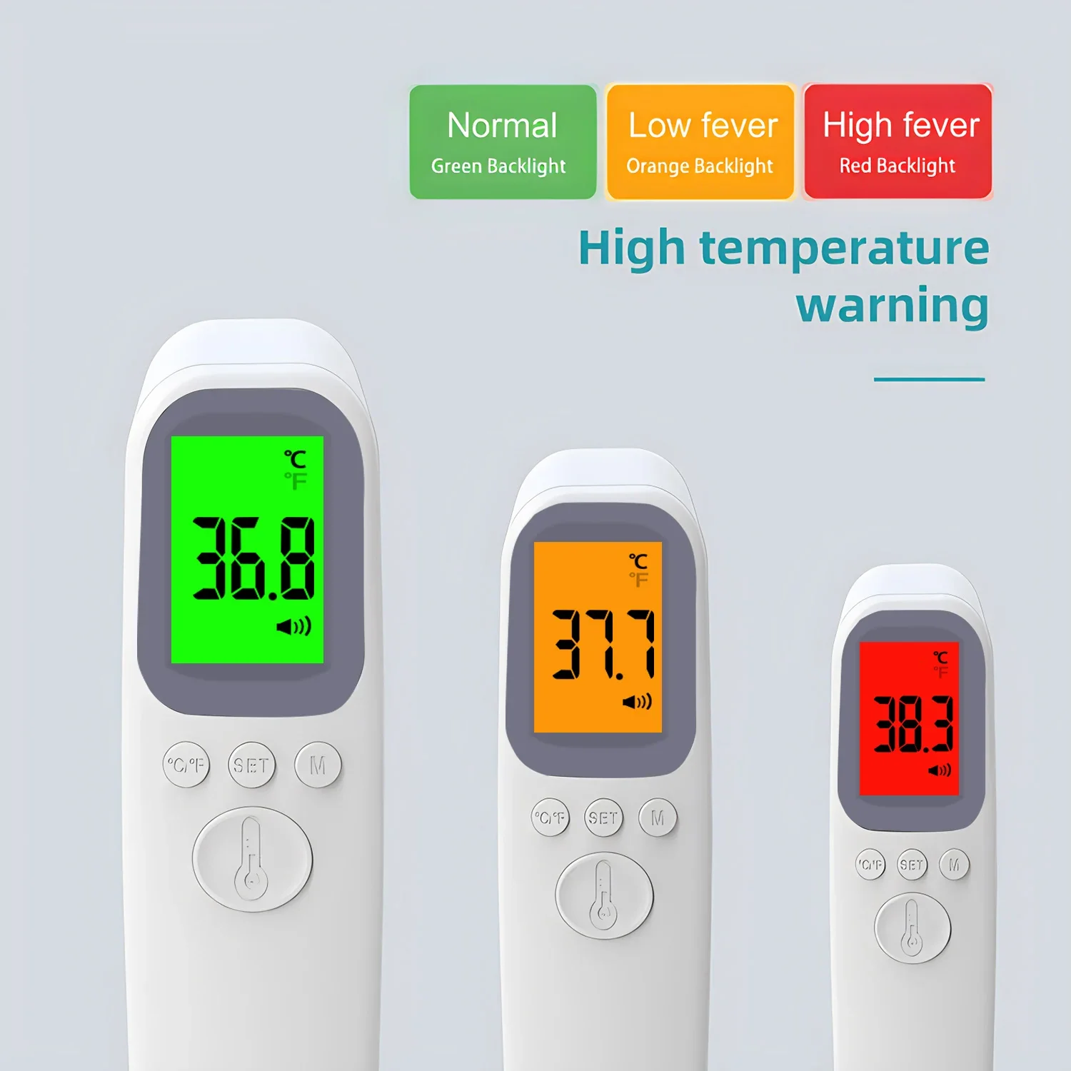 Non-contact Laser Body Temperature Ear Thermometer Oximeter Infrared Fever Thermometer Medical Household Digital Infant Adult