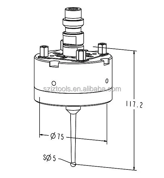 A-ONE touch probe for machine cnc edm zero point gauge ER-008638 sensor with ball diameter 5mm