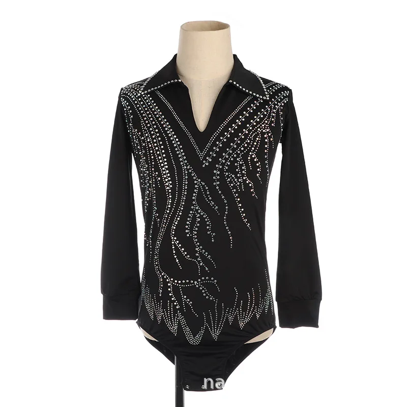 

Customized Children's Adult Figure Skating Dress Men's Ballet Latin Performance Dress Competition Grading Skirt 21 Colors