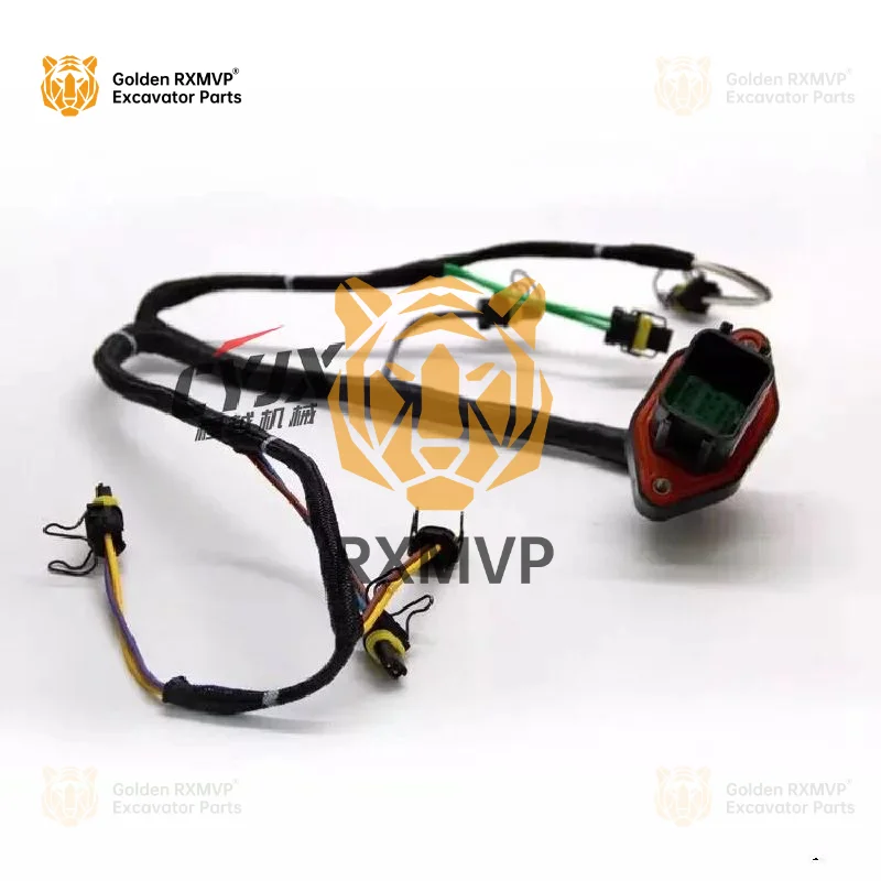 For cat Caterpillar e330d/336dNozzle line speedc9Engine fuel nozzle wiring harness plug Excavator Parts