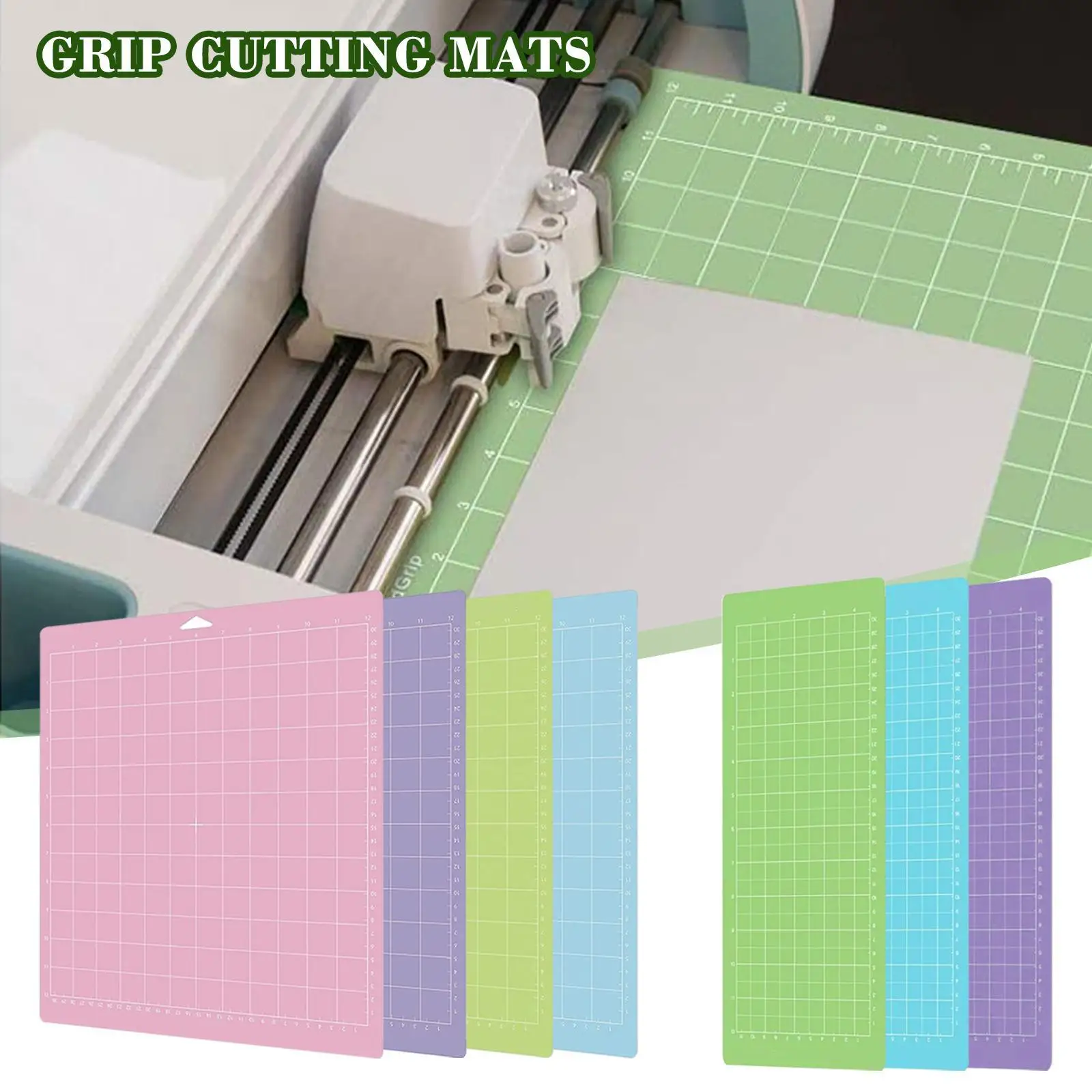 Cricut One Air, Explore Air2 3, Maker & Maker 3 용 커팅 매트 라이트 그립, 퀼팅 커팅 머신 보드, 12x12 인치, 1 개