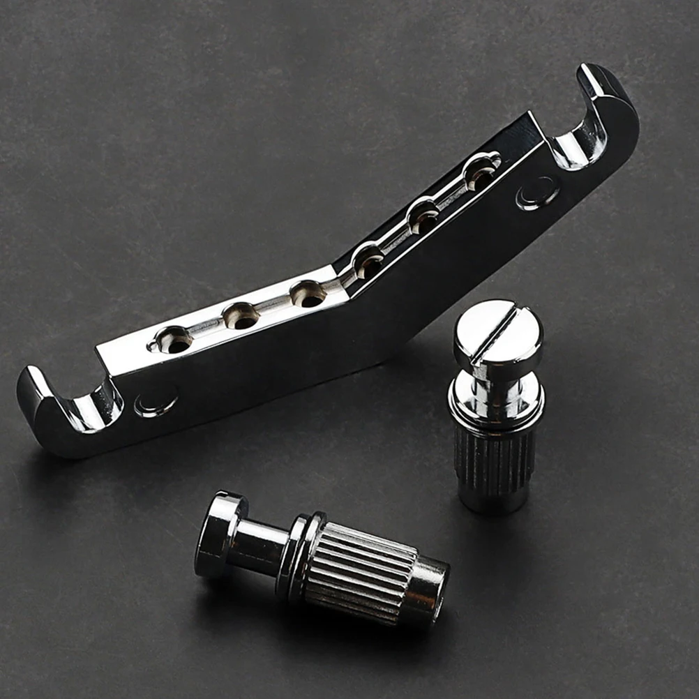 

Metal Bridge Electric Guitar Parts Saddle Replacement Component Alloy Tailpiece for