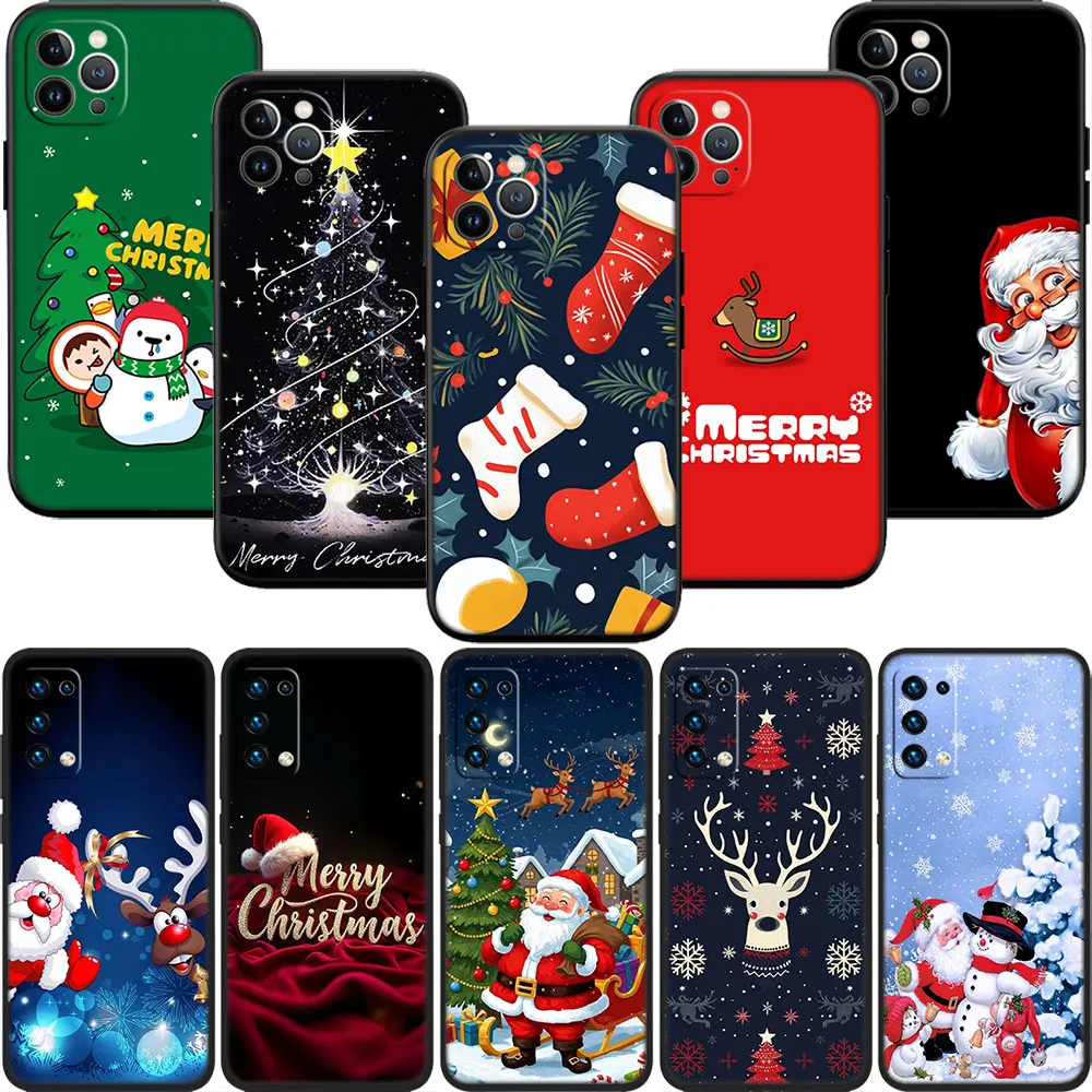 MN36 Merry Christmas Phone Case for Samsung Galaxy M06 M15 M16 M35 M55 M56 A36 A42 A50 A50S A51 A52 A32 A33 A05 A05S A06 A16 A20