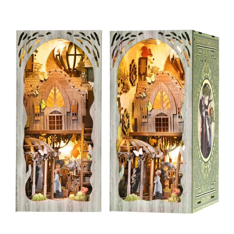 

Fantasy Adventure Book Nook, 3D Wooden DIY Model with LED, Magic Journey Gift for Adults