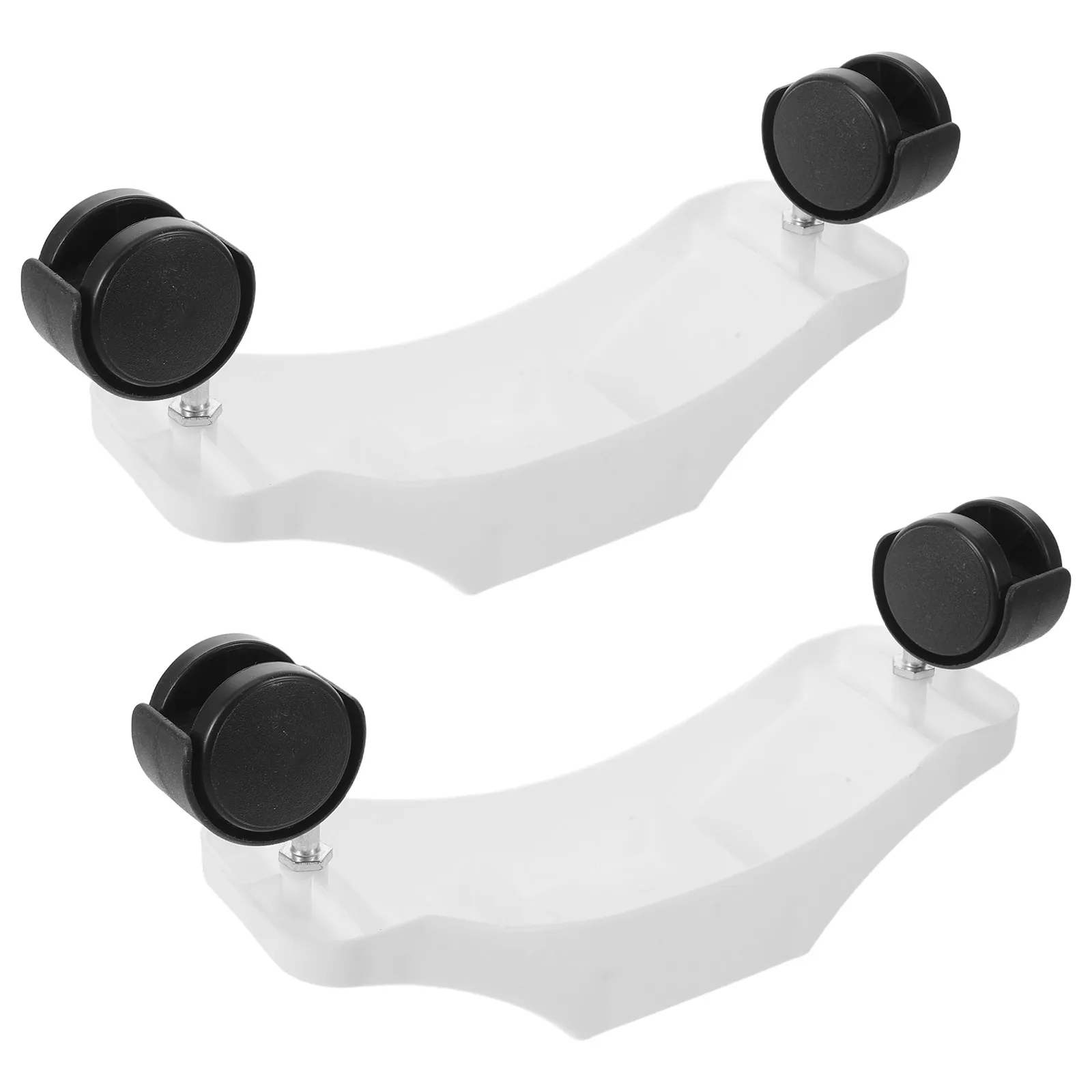 2Pcs Electric Heater Pulley Bracket Mobile Stand Heavy Duty Base Legs Replacement Parts Patio Heater Oil Filled Radiator Caster