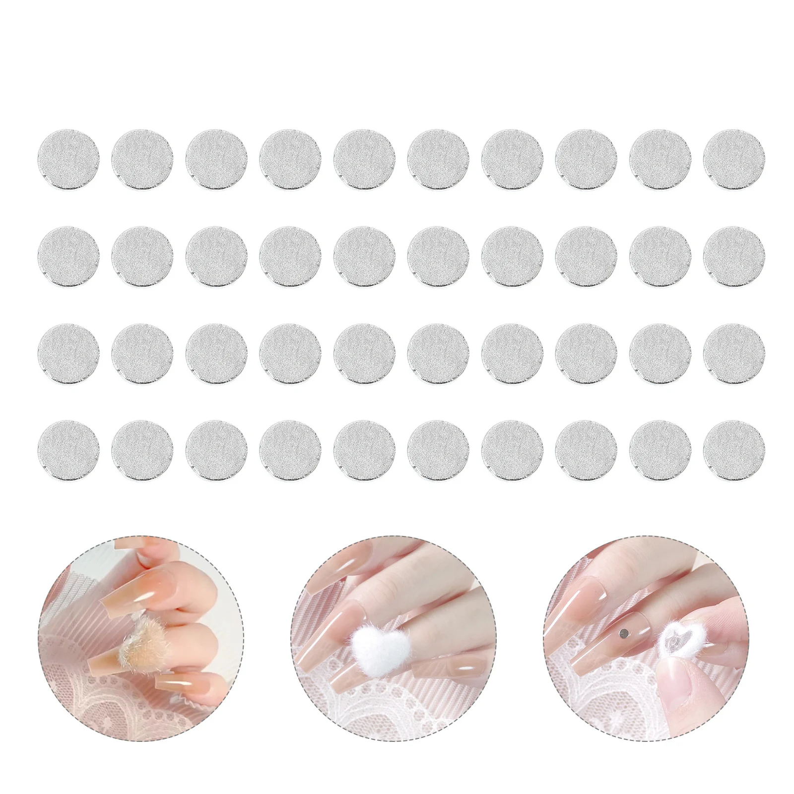 100 pçs plástico montagem na parede mini ímãs para design da arte do prego diy conjunto de ferramentas manicure kit acessório ímãs da arte do prego