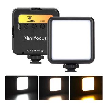 LED Video Light Portable Photography On-Camera 2500K-7000K Bi-Color Lighting Cold Shoe…