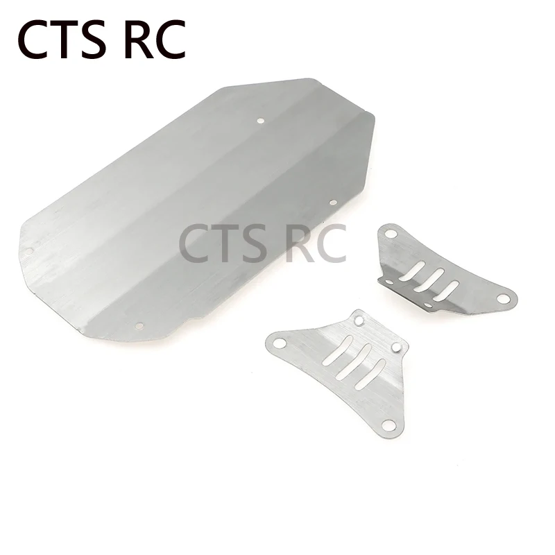 RC Car 1 set Flat sports car Chassis guards Metal armor Chassis armor Three-piece for 1/10 TAMIYA TT02 RC Car Upgrades Parts