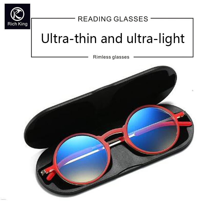 

New ultra-thin Anti-blue Fight Reading Glasses Men and Women Anti-fatigue Ultra-light portable Computer Spectacles +1.0 To +4.0