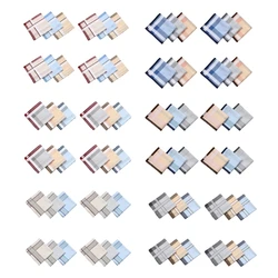 40x40cm Men Handkerchiefs Pocket Square Set of 12 Bandanas High Absorbent Towel