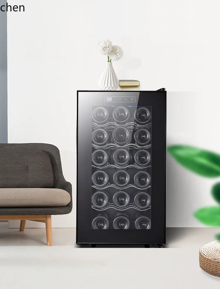 HXL 18-Pack Red Wine Constant Temperature Wine Cabinet Refrigerator Electronic Air Cooling Refrigerated Cabinet