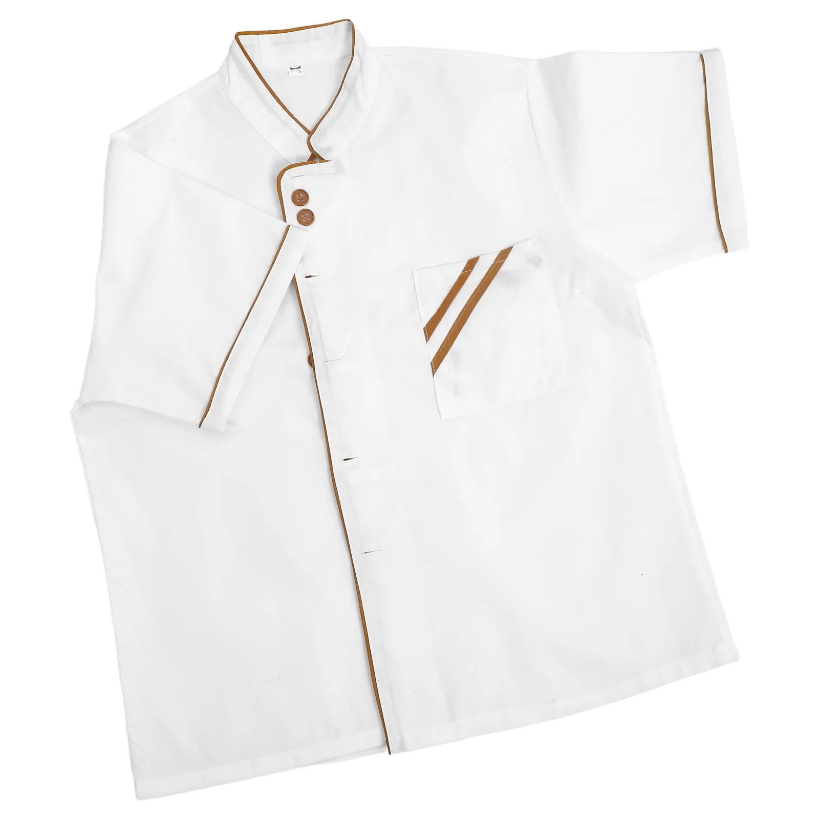 

Unisex Short Sleeve Chef Coat White Size L Durable Breathable Catering Shirt for Hotel Restaurant Coat